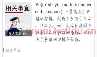 相关事宜是什么意思