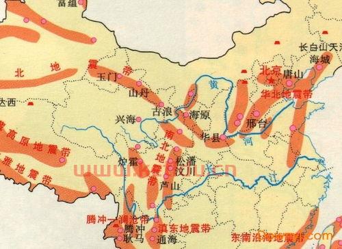 中国地震板块