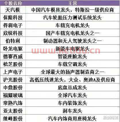 新能源汽车龙头股